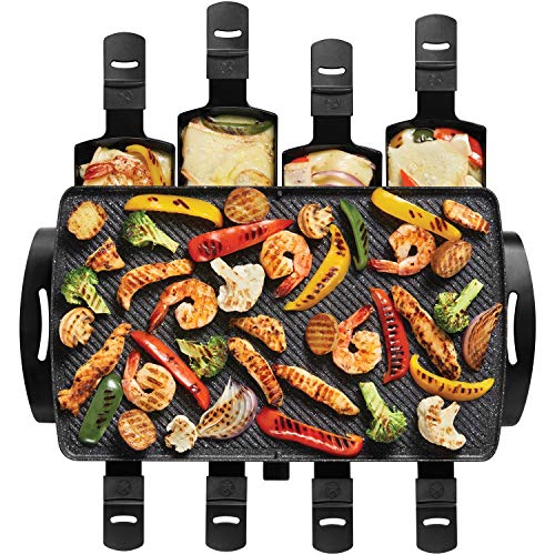 Starfrit 024403-002-0000 The Rock Electric Raclette, Party Grill Set, Black