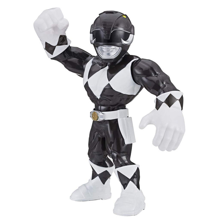 Playskool Heroes Mega Mighties Power Rangers Black Ranger 10-inch Figure, Collectible Toys for Kids Ages 3 and Up