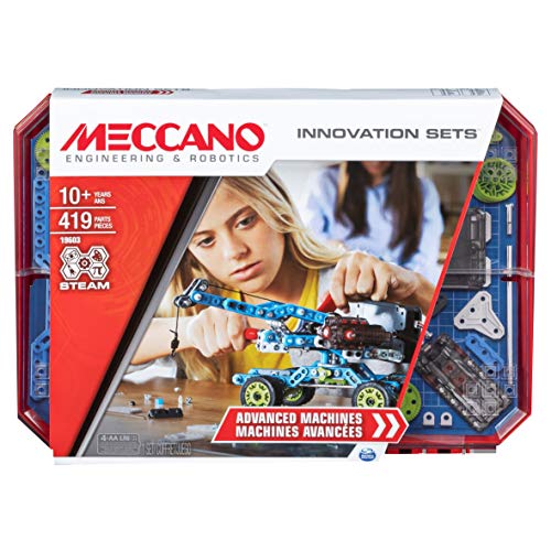 Meccano, Motorized Movers STEAM Building Kit with Animatronics, Inventor Sets / Geared Machines