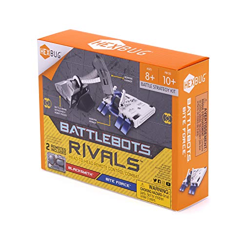 HEXBUG BattleBots Rivals 4.0 (Blacksmith and Biteforce) Toys for Kids, Fun Battle Bot Hex Bugs Black Smith and Bite Force