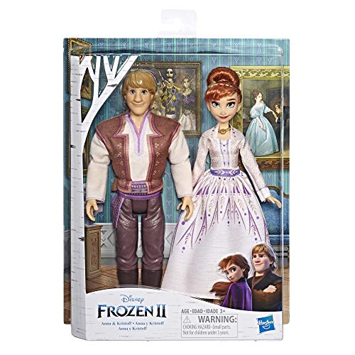 Disney Frozen Anna and Kristoff Fashion Dolls 2-Pack, Outfits Featured in The Disney Frozen 2 Movie