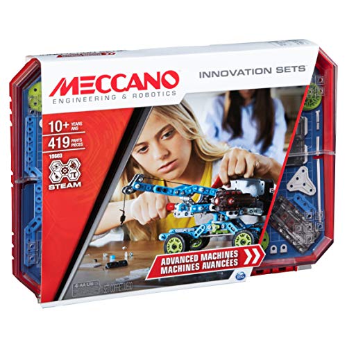 Meccano, Motorized Movers STEAM Building Kit with Animatronics, Inventor Sets / Geared Machines
