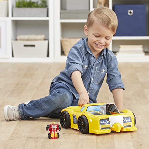 Hasbro Playskool Heroes Rescue Robots Flip Racers Bumblebee Track Tower