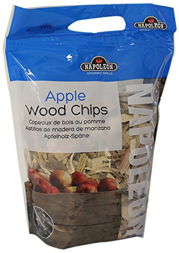 Napoleon Applewood Smoking Chips Smoker Accessory - 67007 - Hardwood, Mild and Sweet Flavoured Smoke, Best for Smoking Pork, Poultry, Seafood, Use in Charcoal, Smokers, Gas BBQs, Electric Smokers