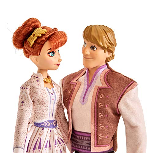 Disney Frozen Anna and Kristoff Fashion Dolls 2-Pack, Outfits Featured in The Disney Frozen 2 Movie
