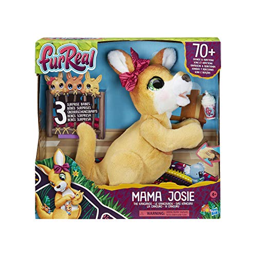 FurReal Mama Josie The Kangaroo Interactive Pet Toy, 70+ Sounds & Reactions, Ages 4 & Up