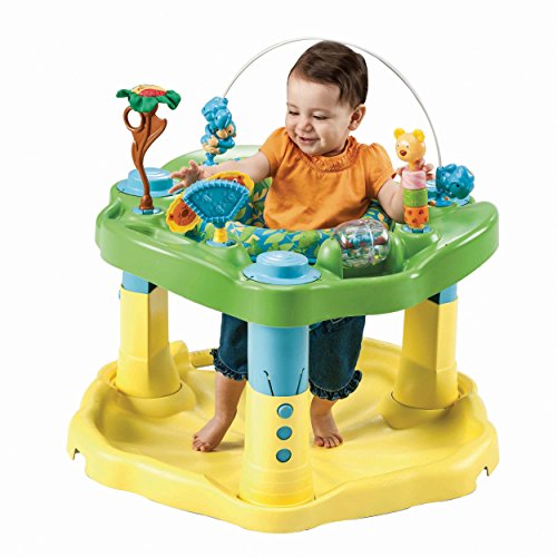 Exersaucer Bounce and Learn Zoo Friends, Green/Yellow/Blue