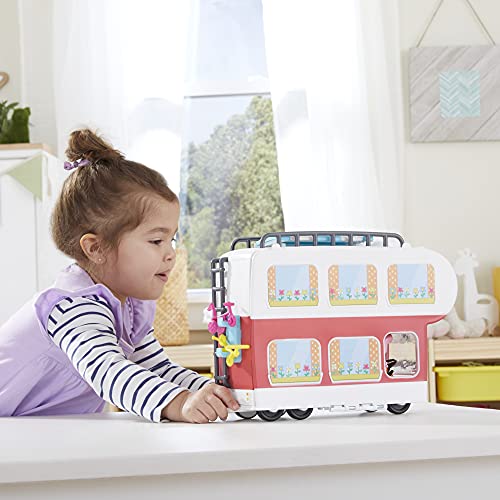 Peppa Pig Peppa’s Adventures Peppa’s Family Motorhome Preschool Toy, Vehicle to RV Playset, Plays Sounds and Music, Ages 3 and up, F2182