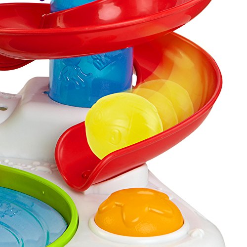 BRIGHT STARTS HAVING A BALL Spin n Slide Ball Popper, Red/Blue/Yellow/Green