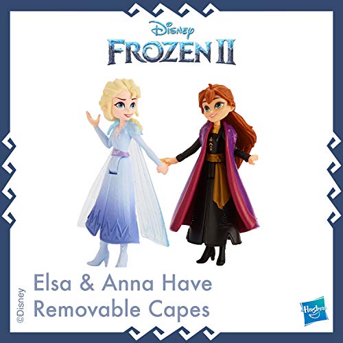 Disney Frozen Adventure Collection, 5 Small Dolls from Frozen 2, Anna, Elsa, Kristoff, Sven, Olaf, and Gale Accessory