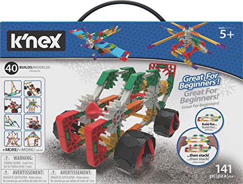 K’NEX Beginner 40 Model Building Set - 141 Parts - Ages 5 & Up - Creative Building Toy