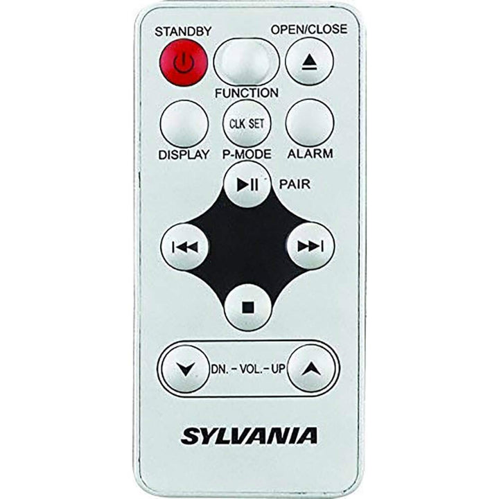 Sylvania SKCR2713 Under Counter CD Player with Radio and Bluetooth, Silver