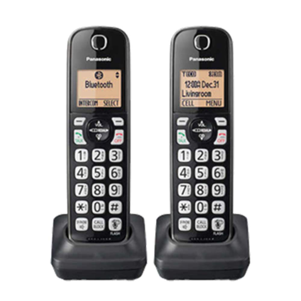 Panasonic 3 Hand Set DECT 6.0 Digital Phone System with Link2Cell - Bluetooth - Remote Voice Assist to Siri, Google Now