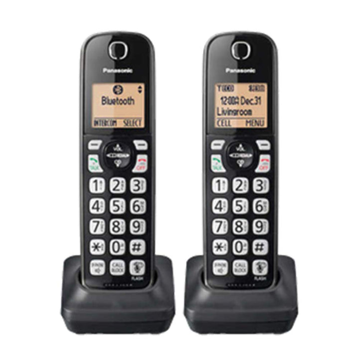 Panasonic 3 Hand Set DECT 6.0 Digital Phone System with Link2Cell - Bluetooth - Remote Voice Assist to Siri, Google Now