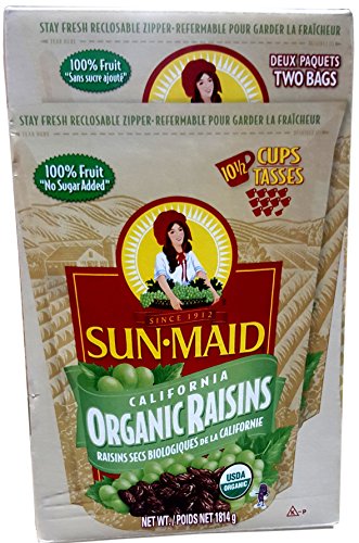 Sunmaid Organic Raisins, 2 Count