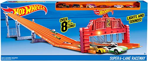 Hot Wheels Super 6-Lane Raceway