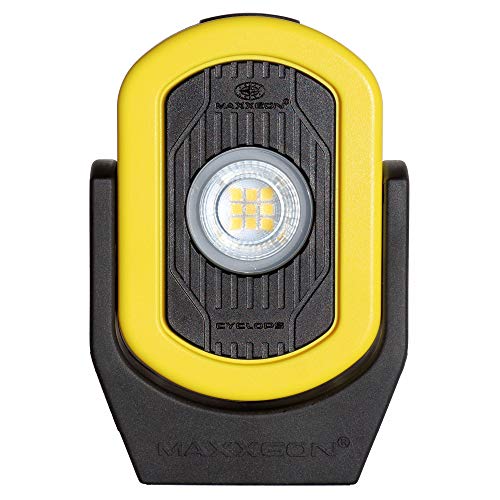 Maxxeon MXN00812, Hivis Yellow, Workstar Cyclops USB Rechargeable LED Worklight