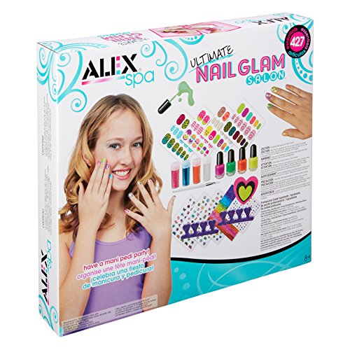 ALEX Toys - Spa Fun, Tattoo's and More, Ultimate Nail Glam Salon Kit, 126XL