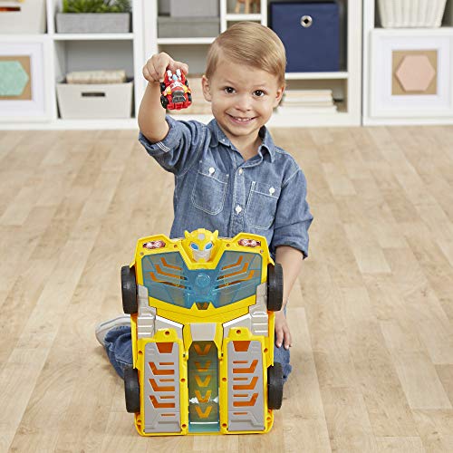 Hasbro Playskool Heroes Rescue Robots Flip Racers Bumblebee Track Tower