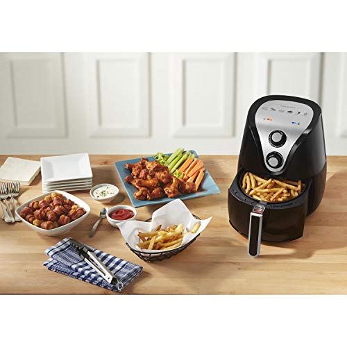 Mechanical Air Fryer. Insignia Mechanical Air Fryer - 3.2L - Black Boasts a Simple Design to Easy to Cook Mechanical Air Fryer