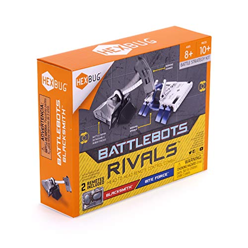 HEXBUG BattleBots Rivals 4.0 (Blacksmith and Biteforce) Toys for Kids, Fun Battle Bot Hex Bugs Black Smith and Bite Force