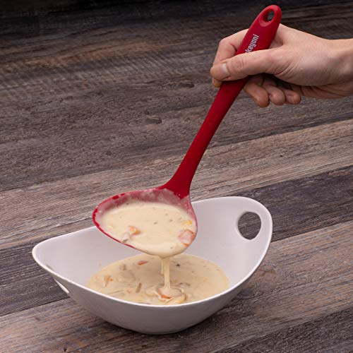 Kiskeyani Silicone Kitchen Utensil Set, Kiskeyani 10-Piece Red Kitchen Utensil Set, BPA-Free Silicone Cooking Utensil, Heat Resistant Kitchen Tools - Red