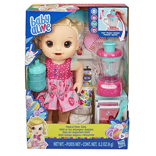 Hasbro E6943 Baby Alive Magical Mixer Baby Doll Strawberry Shake
