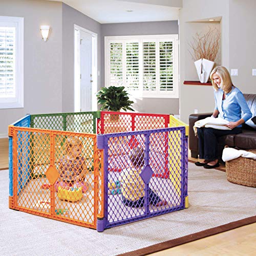 North States 6-Panel Plastic Superyard Colorplay Baby Playard