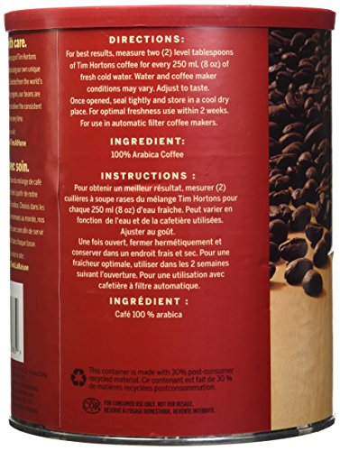 Tim Hortons Original Blend Coffee 1.36 Kg, 1.36 Kilogram