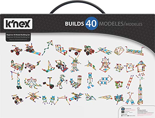 K’NEX Beginner 40 Model Building Set - 141 Parts - Ages 5 & Up - Creative Building Toy