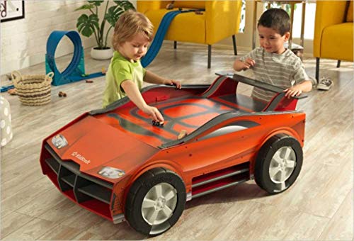 KidKraft 18027 Speedway Play N Store Activity Table, Large, Multi