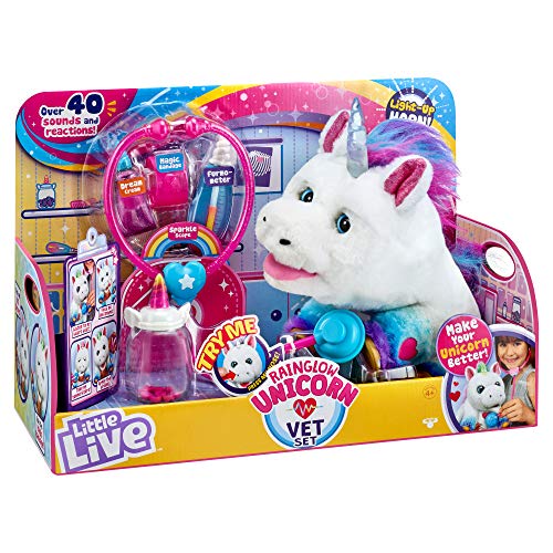 Little Live RAINGLOW Unicorn Vet Set