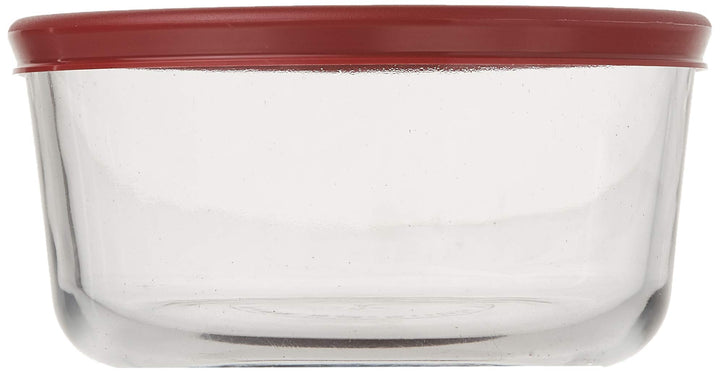 Anchor Hocking 4 Cup Food Storage Containers with Red Lids