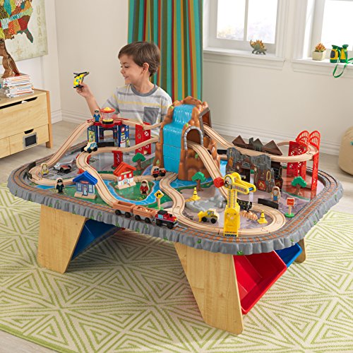 KidKraft Waterfall Junction Train Table and Set