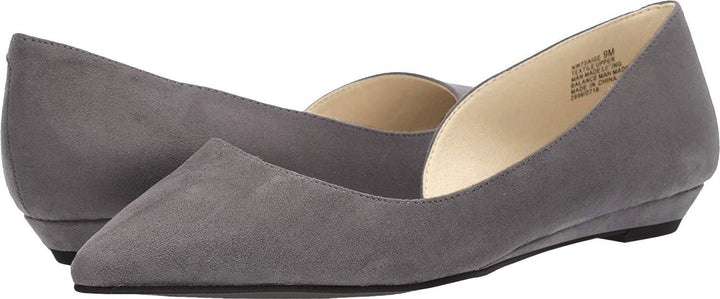 NINE WEST Women's Saige Suede Ballet Flat