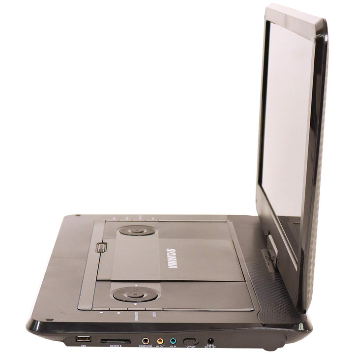 Sylvania 15.6" Swivel Screen Portable DVD Player with USB & SD Card Slot & Rechargeable Battery - SDVD1566, Black