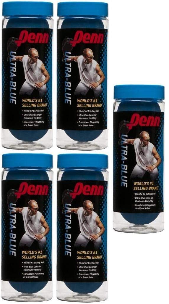 Penn Blue Racquetballs, Ultra Blue (3 Ball Can) (5)