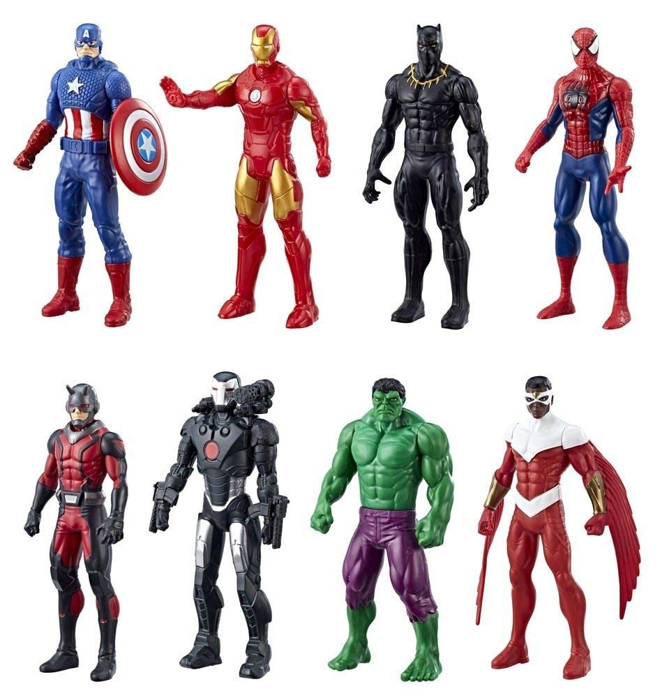 Marvel Avengers Action Figure Set | Ultimate Protector Edition | 8 Super Hero Action Figures