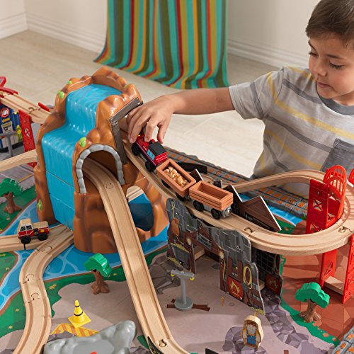 KidKraft Waterfall Junction Train Table and Set