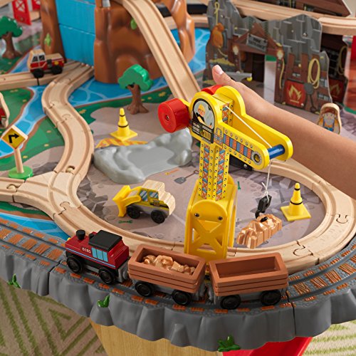 KidKraft Waterfall Junction Train Table and Set