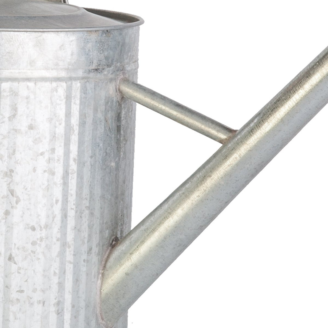 Panacea 2 Gallon Vintage Galvanized Watering Can with Wood Handle
