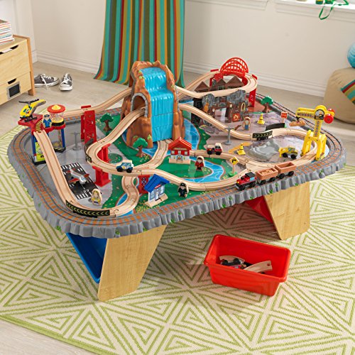 KidKraft Waterfall Junction Train Table and Set
