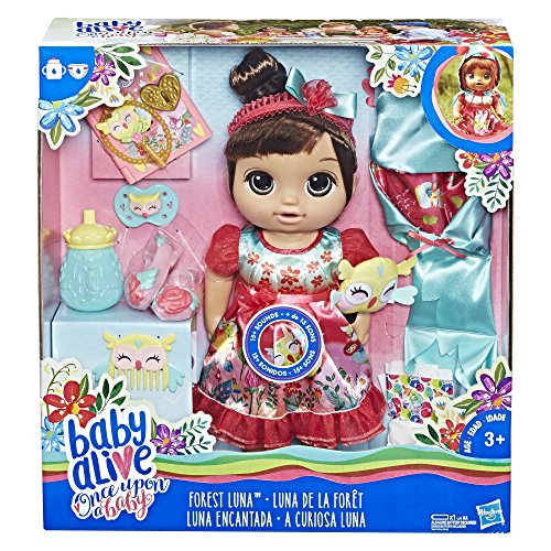 Baby Alive Once Upon a Baby: Forest Tales Forest Luna (Brown Straight Hair)