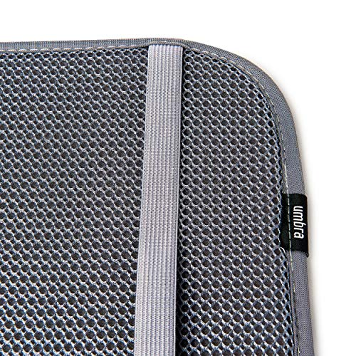 Umbra Shoe Dry, Machine-Washable Multipurpose Drying Mat and Boot Tray for Entryway, Charcoal