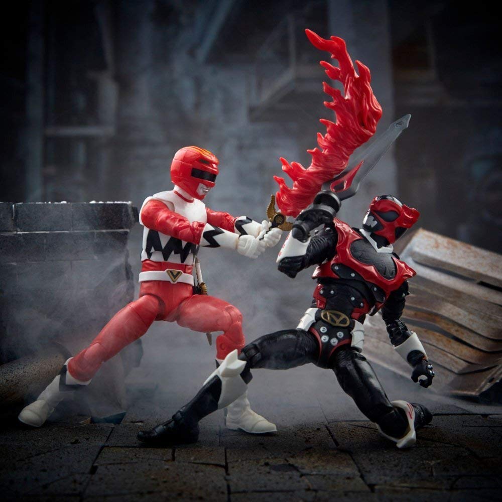 Power Rangers Lightning Collection in Space Psycho Red Ranger and Lost Galaxy Red Ranger 6-Inch Action Figures