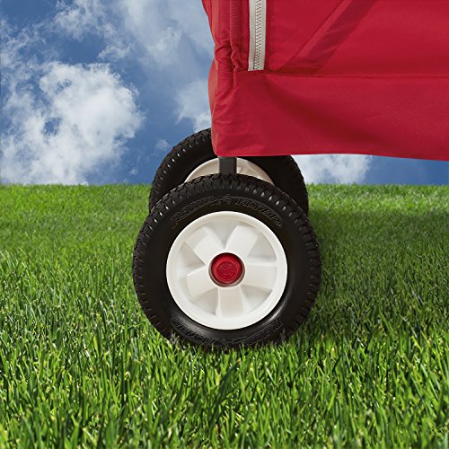 Radio Flyer 3-in-1 EZ Fold Wagon Ride On, Red