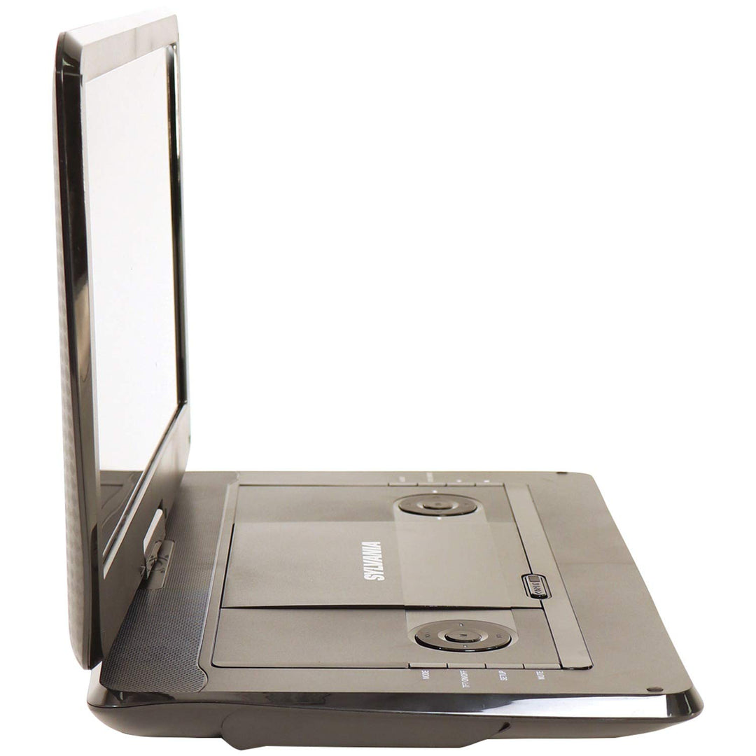 Sylvania 15.6" Swivel Screen Portable DVD Player with USB & SD Card Slot & Rechargeable Battery - SDVD1566, Black