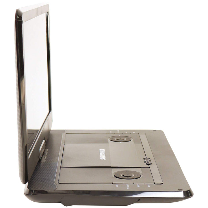 Sylvania 15.6" Swivel Screen Portable DVD Player with USB & SD Card Slot & Rechargeable Battery - SDVD1566, Black