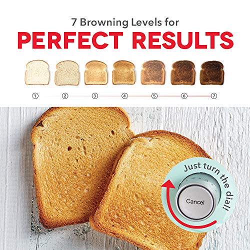 Dash DVTS501AQ Toaster, 2 Slice, Aqua