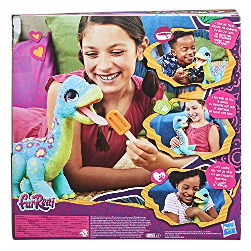 Hasbro FurReal Snackin’ Sam The Bronto Interactive Animatronic Plush Toy, 40+ Sounds and Reactions, Ages 4 and up, F1739